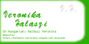 veronika halaszi business card
